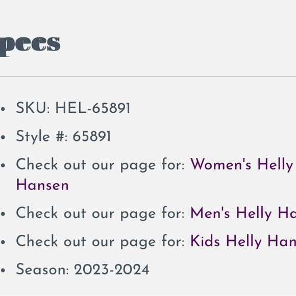 NWOT Helly Hanson Valdisere 2.0 Womens Puffy Ski Jacket, Navy, L - Picture 3 of 5